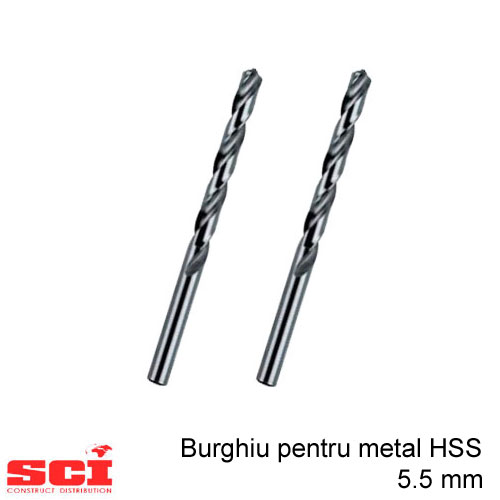 Burghiu pentru metal HSS 5.5 mm