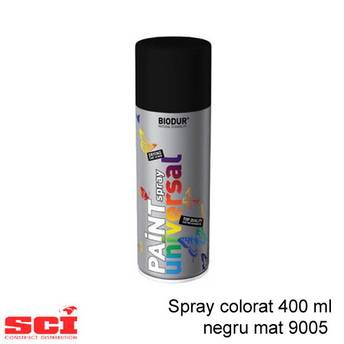 Spray colorat 400 ml negru mat