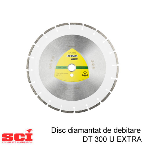 Disc diamantat Klingspor DT 300 U Extra, 350 x 2,8 x 25,4 mm 20 Segmente